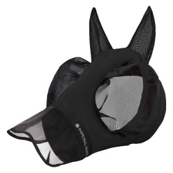 Máscara anti-moscas com nariz Imperial Riding Trail ride Preto Máscara anti-moscas com nariz Imperial Riding Trail ride Preto