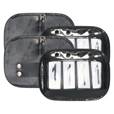 Número da competição Imperial Riding Square por 2 Preto brilhante