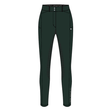Calça de equitação HV Polo Cleo FullGrip Verde petróleo