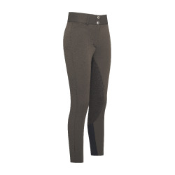 Calça de equitação HV Polo Cleo FullGrip Madeira Bege