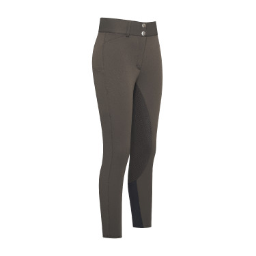 Calça de equitação HV Polo Cleo FullGrip Madeira Bege