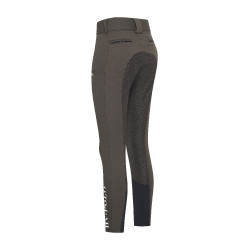 Calça de equitação HV Polo Cleo FullGrip Madeira Bege