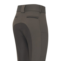 Calça de equitação HV Polo Cleo FullGrip Madeira Bege