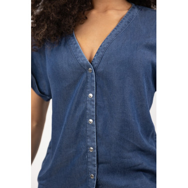 Blusa Harcour Shaina Marinho Azul-marinho