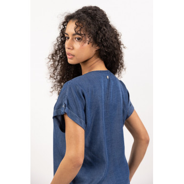 Blusa Harcour Shaina Marinho Azul-marinho