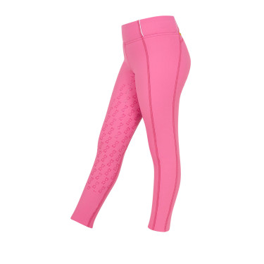 Legging justo para menina com grip e logótipo Equestro Legging justo para menina com grip e logótipo Equestro