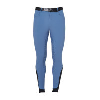 Calça ajustada com grip integral masculino Aria Equestro Preto