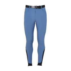 Calça ajustada com grip integral masculino Aria Equestro Mar de Bering Azul Calça ajustada com grip integral masculino Aria Equestro Mar de Bering Azul