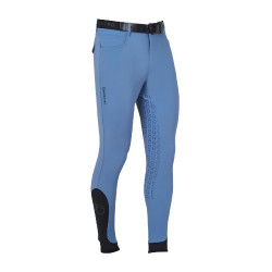 Calça ajustada com grip integral masculino Aria Equestro Mar de Bering Azul Calça ajustada com grip integral masculino Aria Equestro Mar de Bering Azul
