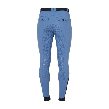 Calça ajustada com grip integral masculino Aria Equestro Mar de Bering Azul Calça ajustada com grip integral masculino Aria Equestro Mar de Bering Azul