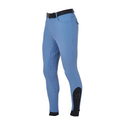 Calça ajustada com grip integral masculino Aria Equestro Mar de Bering Azul Calça ajustada com grip integral masculino Aria Equestro Mar de Bering Azul