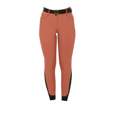 Calça de cintura alta com grip integral feminina Equestro Sequoia