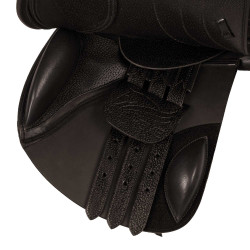 Sela de salto em couro duplo modelo Las Vegas Supreme Castanho escuro