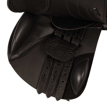 Sela de salto em couro duplo modelo Las Vegas Supreme Castanho escuro