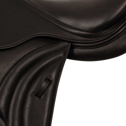 Sela de salto em couro duplo modelo Las Vegas Supreme Castanho escuro