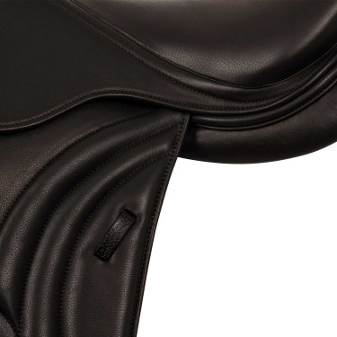 Sela de salto em couro duplo modelo Las Vegas Supreme Castanho escuro