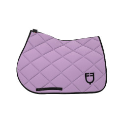 Almofada de sela para salto em tecido técnico respirável edição limitada GP Equestro Lilla / preto Almofada de sela para salto em tecido técnico respirável edição limitada GP Equestro Lilla / preto