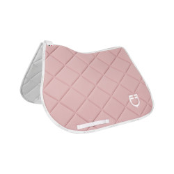 Almofada de sela para salto em tecido técnico respirável edição limitada GP Equestro Rosa / branco Almofada de sela para salto em tecido técnico respirável edição limitada GP Equestro Rosa / branco