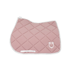 Almofada de sela para salto em tecido técnico respirável edição limitada GP Equestro Rosa / branco Almofada de sela para salto em tecido técnico respirável edição limitada GP Equestro Rosa / branco