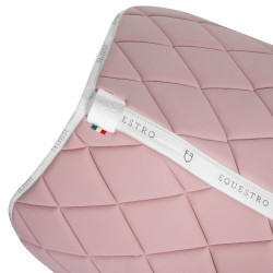 Almofada de sela para salto em tecido técnico respirável edição limitada GP Equestro Rosa / branco Almofada de sela para salto em tecido técnico respirável edição limitada GP Equestro Rosa / branco