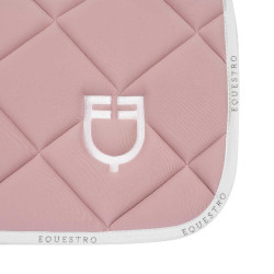 Almofada de sela para salto em tecido técnico respirável edição limitada GP Equestro Rosa / branco Almofada de sela para salto em tecido técnico respirável edição limitada GP Equestro Rosa / branco