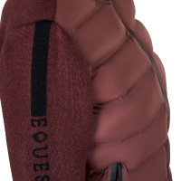 Casaco Equestro feminino em nylon e malha com zíper Camafeu rosa