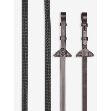 Rendas de borracha macia LeMieux Havana / prata Castanho Rendas de borracha macia LeMieux Havana / prata Castanho