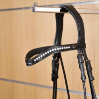 Frontal em V Meio Swarovski Branco New English Collection by Dy'on Preto