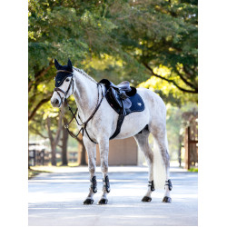 Almofada de sela LeMieux CC Puissance Camurça Marinho Azul-marinho