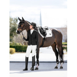 Almofada de sela LeMieux CC Puissance Camurça Branco Almofada de sela LeMieux CC Puissance Camurça Branco