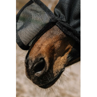 Máscara anti-moscas anti-UV Equithème Protec Preto Máscara anti-moscas anti-UV Equithème Protec Preto