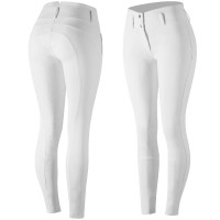 Calça antiderrapante de silicone Horze Daniela feminina Branco Calça antiderrapante de silicone Horze Daniela feminina Branco