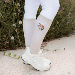 Meias Kentucky com Lantejoulas Unicórnio Conjunto de 3 Branco Meias Kentucky com Lantejoulas Unicórnio Conjunto de 3 Branco