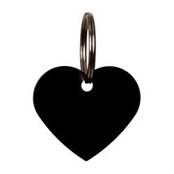 Medalha para Gravar em Forma de Coração Grooming Deluxe by Kentucky Preto