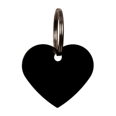 Medalha para Gravar em Forma de Coração Grooming Deluxe by Kentucky Preto