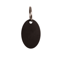 Medalha para Gravar Oval Grooming Deluxe da Kentucky Preto