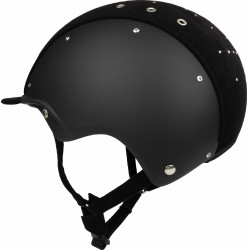 Capacete Casco Apart Icônico Brilhante preto cristais médio