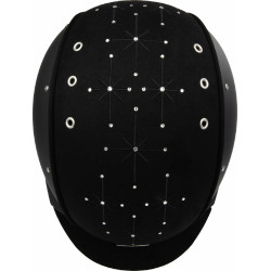 Capacete Casco Apart Icônico Brilhante preto cristais médio