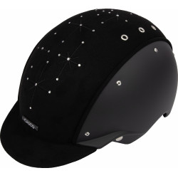 Capacete Casco Apart Icônico Brilhante preto cristais médio