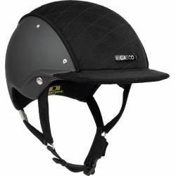 Capacete Casco Apart Iconic Embellis preto acolchoado no meio Capacete Casco Apart Iconic Embellis preto acolchoado no meio