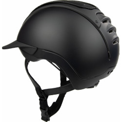 Capacete Casco Duell One Iconic Finesse Noir matelassado ao meio Preto Capacete Casco Duell One Iconic Finesse Noir matelassado ao meio Preto