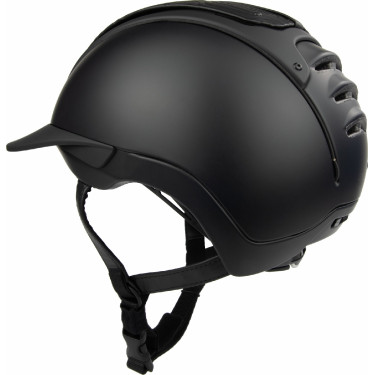 Capacete Casco Duell One Iconic Finesse Noir matelassado ao meio Preto Capacete Casco Duell One Iconic Finesse Noir matelassado ao meio Preto