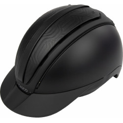 Capacete Casco Duell One Iconic Finesse Noir matelassado ao meio Preto Capacete Casco Duell One Iconic Finesse Noir matelassado ao meio Preto