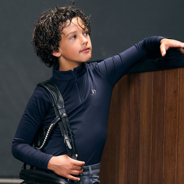 Top Imperial Riding James criança Marinho Azul-marinho