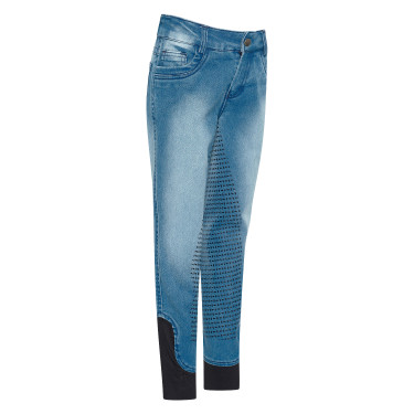 Legging de equitação Imperial Riding Donny infantil Denim azul claro