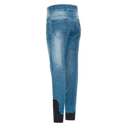 Legging de equitação Imperial Riding Donny infantil Denim azul claro