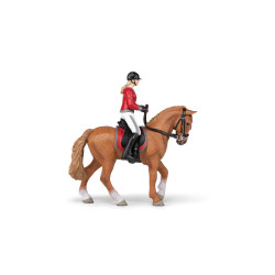 Cavalo de passeio e sua amazona Papo