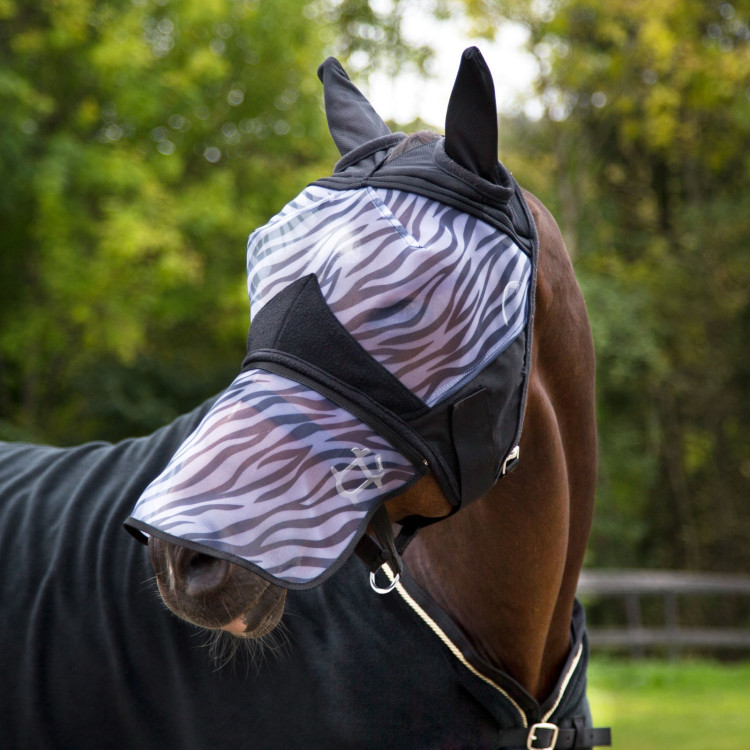 Máscara anti-moscas Zebra Horze Máscara anti-moscas Zebra Horze