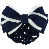 Presilha de rede para cabelo Equithème Duo Azul-marinho / branco
