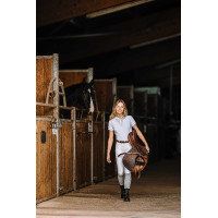 Polo Equithème Elodia Branco Polo Equithème Elodia Branco